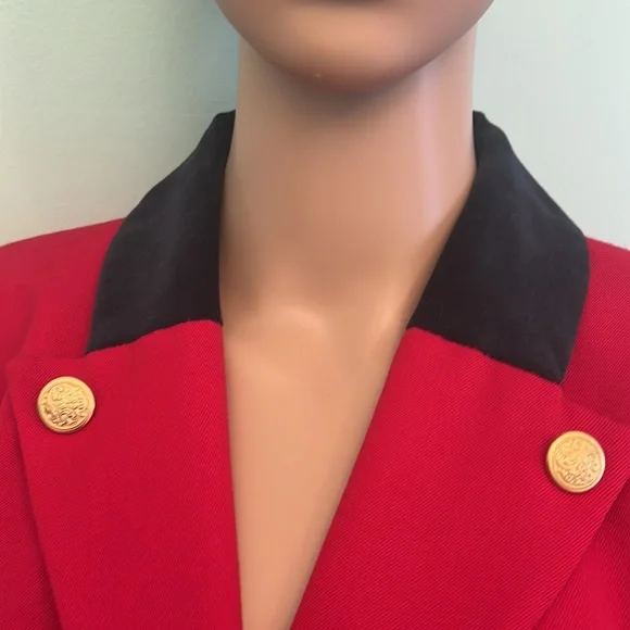 ⭐️ Peter Nygard  Red Military Style Blazer/Jacket - Picture 11 of 11